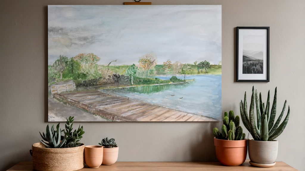 watercolour canvas prints feature