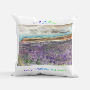 Goathland Heather Cushion Watercolour Print