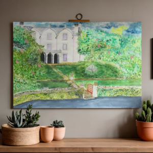 St Nicholas Abby Barbados West Indies Watercolour Canvas Print